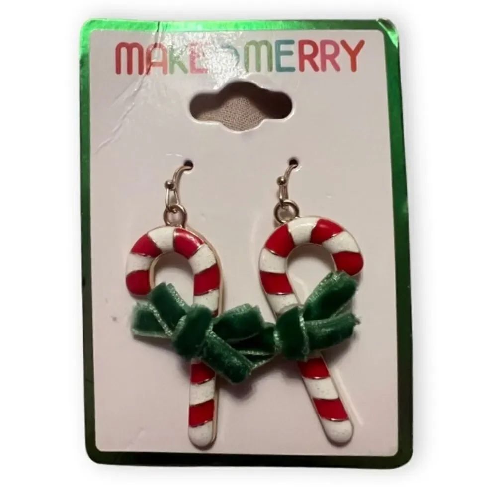 🤯5/$25🤯 NWT Candy Cane Earrings